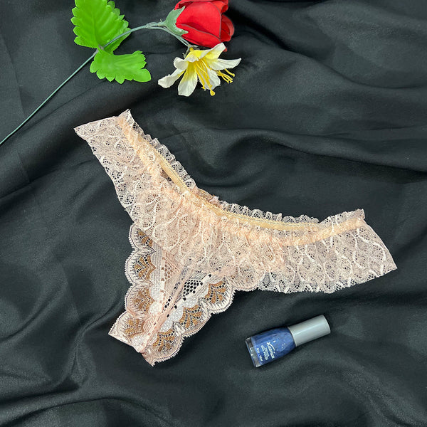 Floral Lace Mid-Rise Panty - Soft Lastic for soft girls | Very comfortable