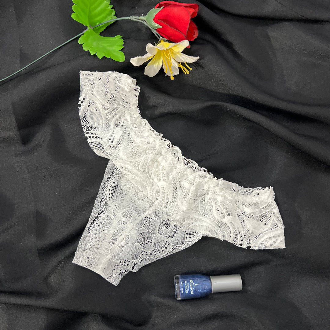 Floral Lace Mid-Rise Panty - Soft Lastic for soft girls | Very comfortable