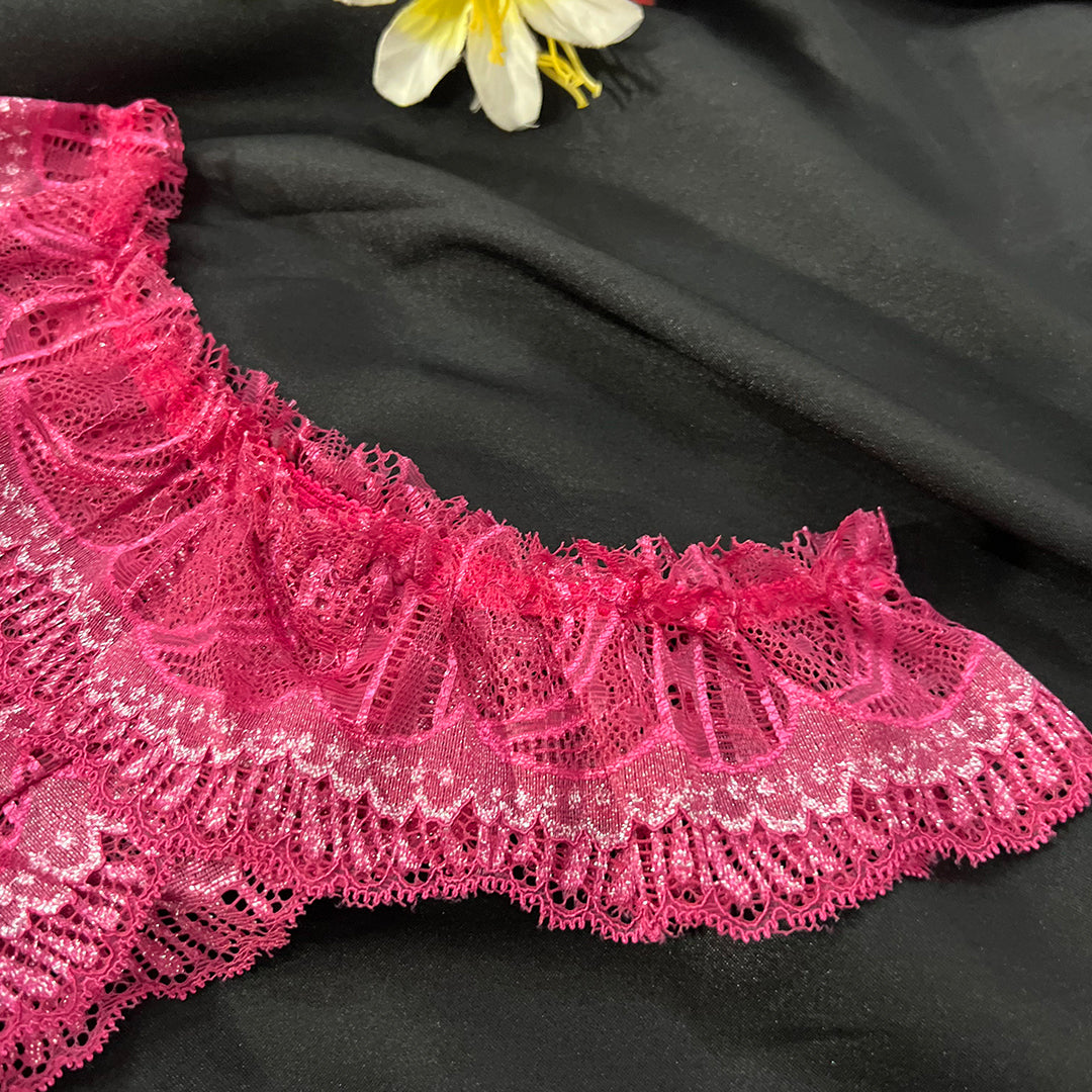 Floral Lace Mid-Rise Panty - Soft Lastic for soft girls | Very comfortable
