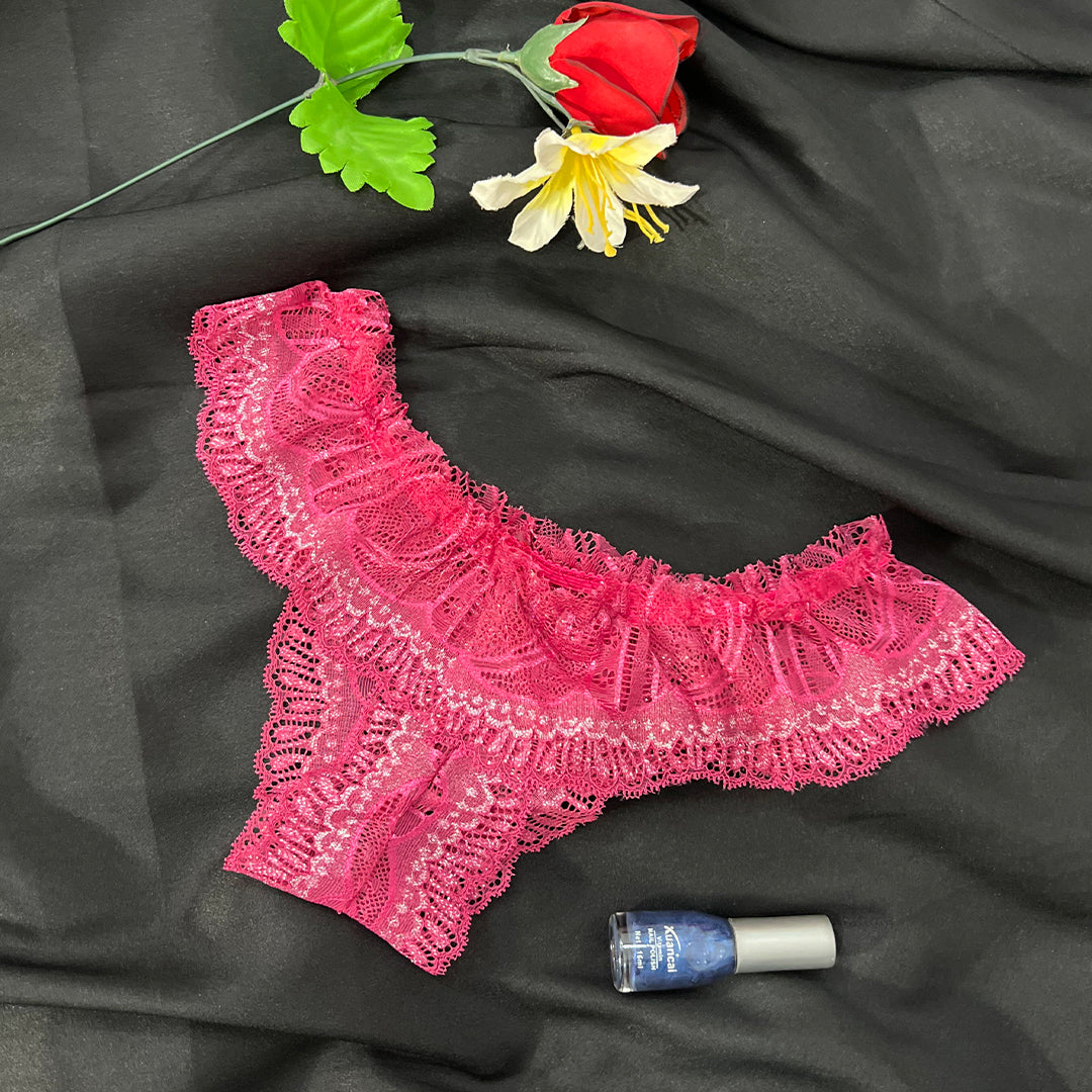 Floral Lace Mid-Rise Panty - Soft Lastic for soft girls | Very comfortable