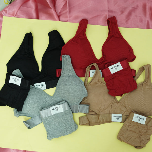 Soft Padded Blows & underwear Set - Wireless