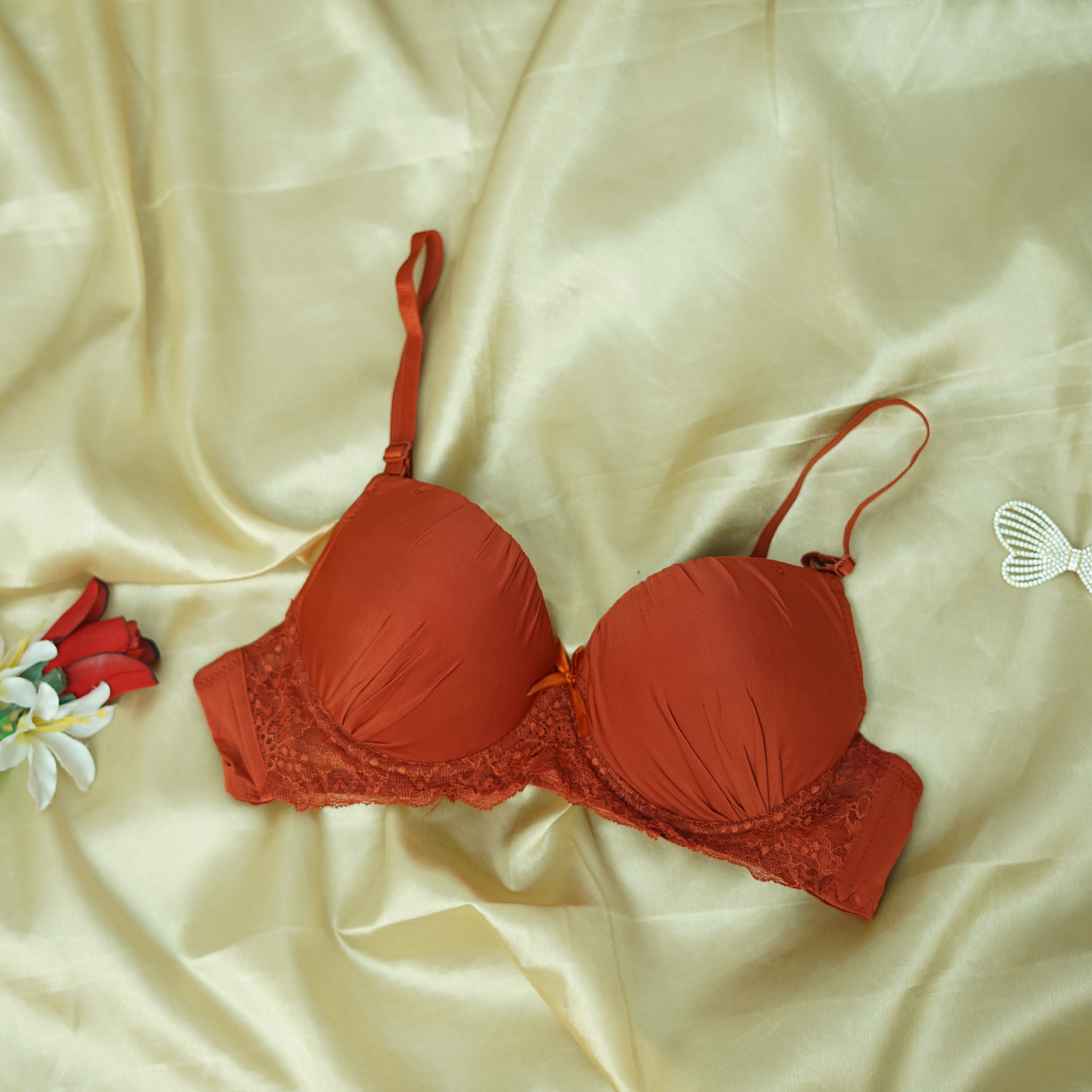 Silk covered padded bra for girls | Soft as Silk, Strong in Style