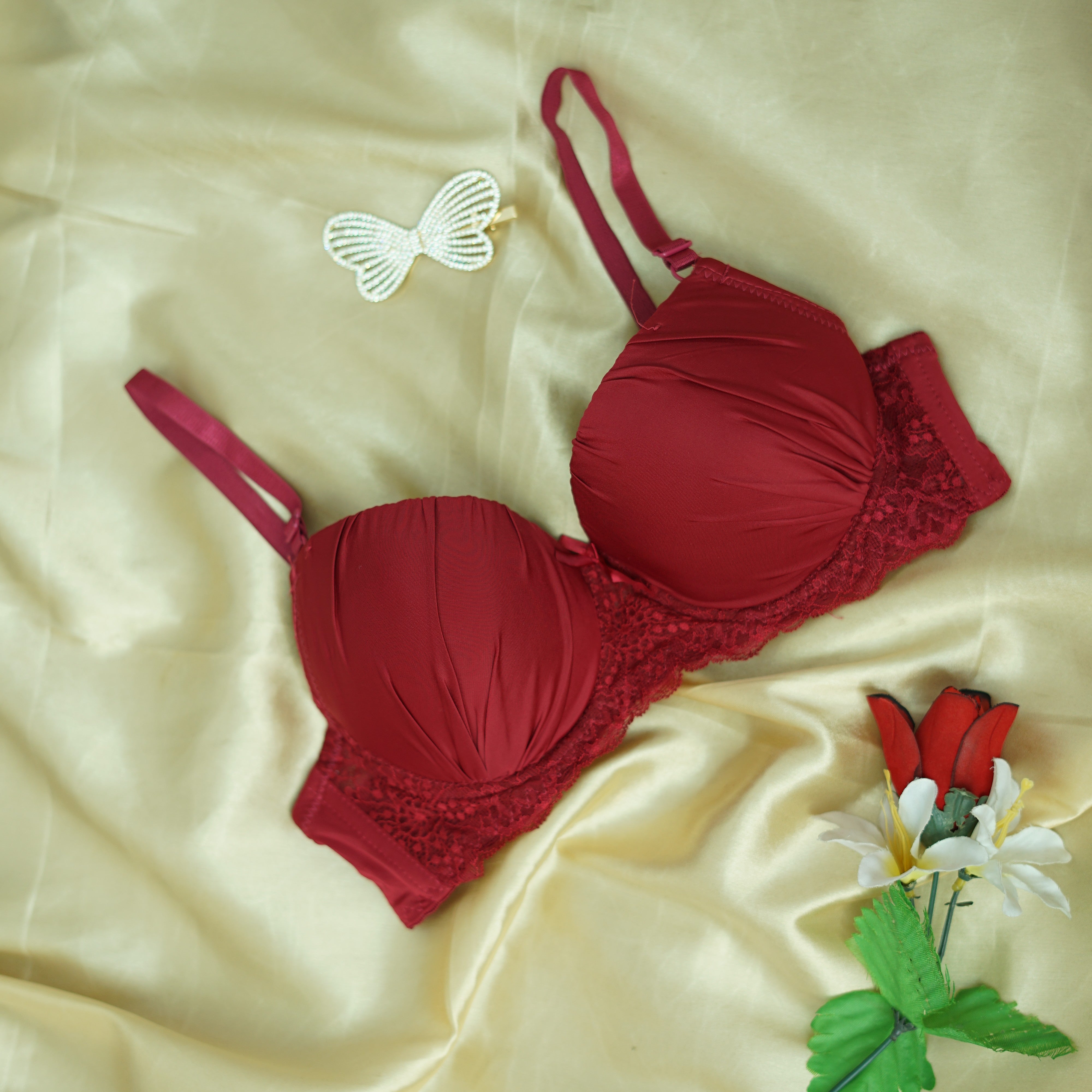 Silk covered padded bra for girls | Soft as Silk, Strong in Style
